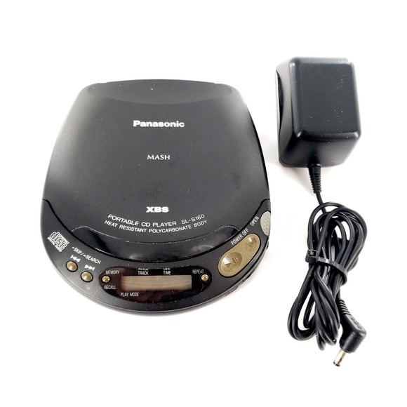 Panasonic Other - Panasonic SL-S160 XBS Portable CD Player w/ Power Adapter Tested & Works